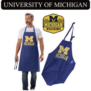 University of Michigan (UofM) Apron, Authentic Unisex. NWT